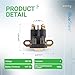 BlueStars 862-1211-211-16 AM138068 Starter Solenoid Relay 12V - Compatible with Trombetta John Deere MTD Cub Cadet Lawn Tractor 725-04439 LA100 LA105 LA110 LA115 LA120 LA125 LA135 LA140 LA145 LA150