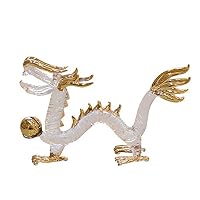 Amazon.co.jp: フォーカート 龍 クリア 龍全長:165mm 開運 金皇帝