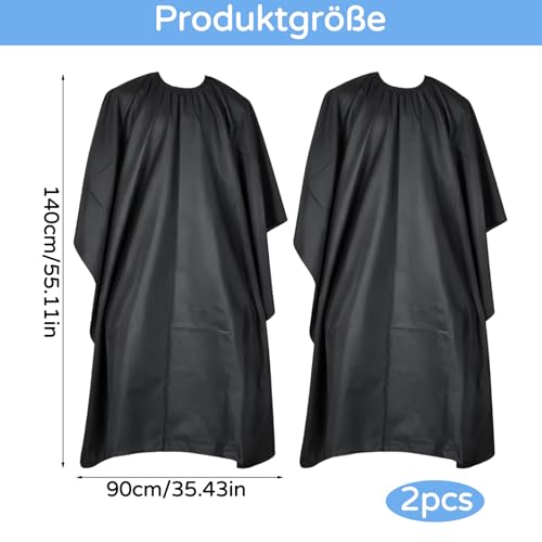 PjuQow Friseurumhang, 2 Stück Professionelle Haarschneideumhänge Für Erwachsene Und Kinder, 140x90 Cm, Ideal Für Friseursalons Und Haarbehandlungen