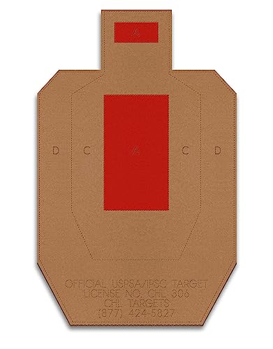 Image of Official USPSA /IPSC Cardboard Targets, Competition Torso, Silhouette Shooting, Cardboard Target. Made in USA