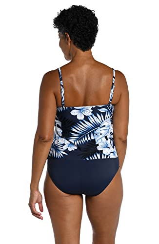 Maxine of Hollywood Women's 2-Tiered Ruffle Tankini Swimsuit Top2