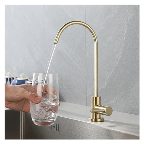 1/4" Kitchen Direct Drinking Water Purifier - Single Cold Reverse Osmosis Water Filter Faucet (Rose Gold Finish) - Image 2