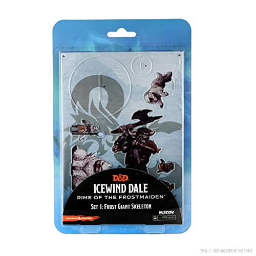 D&D Idols of The Realms Miniatures: Icewind Dale: Rime of The Frostmaiden: 2D Set 1 (Frost Giant Ske