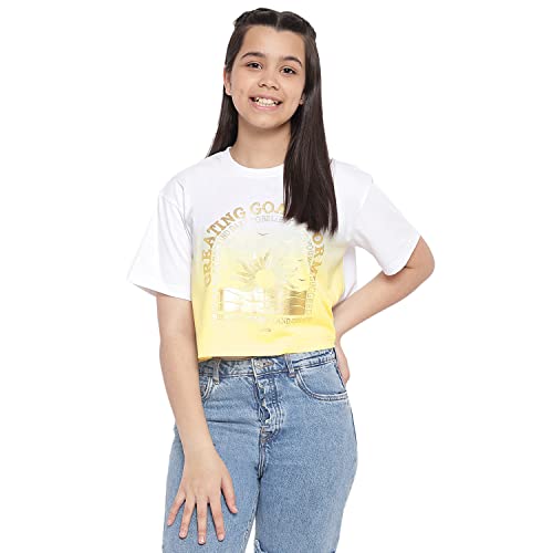 Image of Li'l Tomatoes Girls Cotton Relaxed Fit T-Shirt