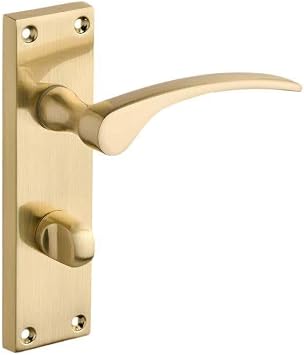 Designer Levers Sofia Long Lever Door Handle, Brushed Brass, 1 Pair