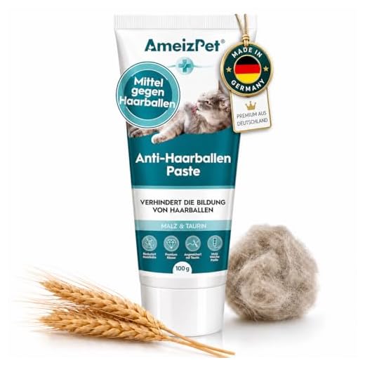 AmeizPet Malzpaste für Katzen gegen Haarballen