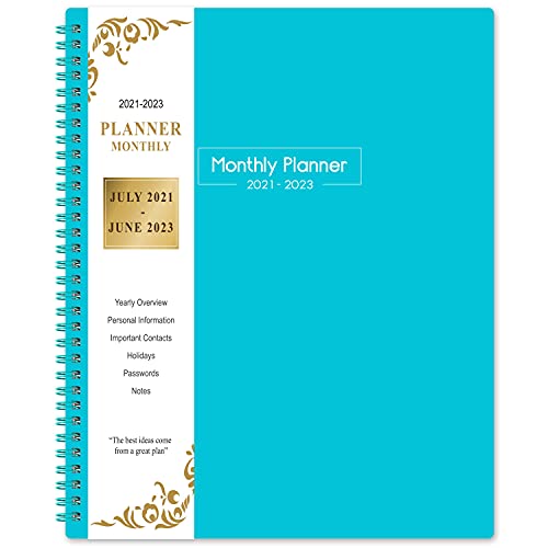 Monthly Planner 2021-2023 - 24 months Planner from July 2022 to June 2023, Monthly Planner 2021-2023, 9.2 x 11.4 , Planner with Inner Pocket, 24 Month Tabs, Inner Pocket