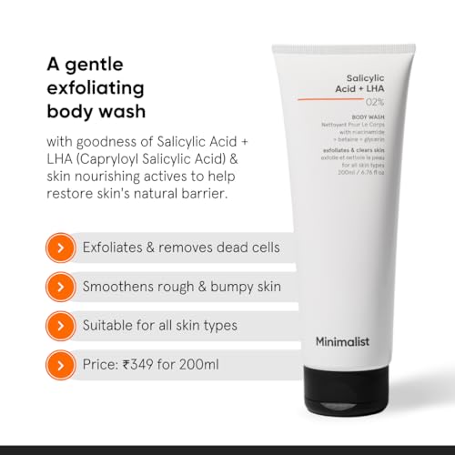 Image of Minimalist Salicylic Acid Complete Care Kit Mini | 2% BHA Face Serum, Anti Dandruff Shampoo, Oil Control Scalp Shampoo & Salicylic Acid Body Wash | Acne, Dandruff & Oily Skin Treatment Combo