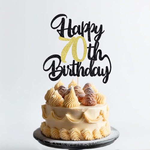 Image of 70th Happy birthday cake topper party decoration gift plugin | Cheers to 70 Years,70 & Fabulous /Hello 70th Legend since Awesome since1956 Straight Outta Party Decoration Gift Plugin