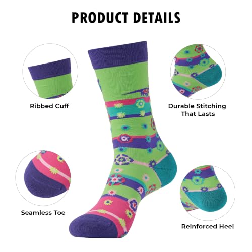 Jianhua Goddess Women's Novelty Crew Socks Cat & Mouse - image 4
