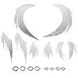 1/18 1/12 1/144 Scale Action Figure Effect Set (8Pcs Rings, 8Pcs Wind Blades) Transparent PVC Model Kit for Anime Characters
