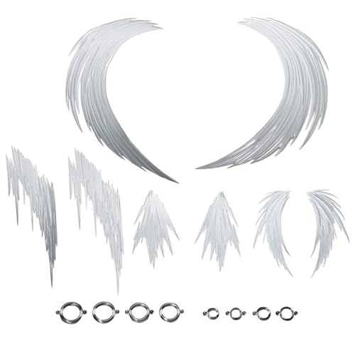 1/18 1/12 1/144 Scale Action Figure Effect Set (8Pcs Rings 8Pcs Wind Blades) Transparent PVC Model Kit for Anime Characters