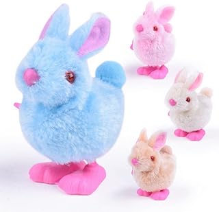 YUERFEILA Bunny and Jumping Chick Toys Easter Wind Up Chick Toys,Novelty Chicken Hopping Windup Toy for Kids Toddlers Party Favors Goody Bag Fillers Gifts (Chick)