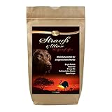 Schecker Trockenfutter - Strauß & Hirse Premium - Strauss - hypoallergen - für Junghunde - Adult und Seniorhunde 12 kg