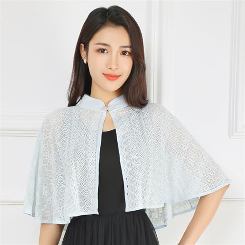 GIBZ Shawls and Wraps for Women, Shrug Cape Cover Up for Evening Dress, Lace Cardigan Top Wedding Bridesmaid Formal Shawl3