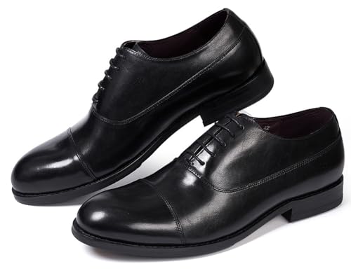 Santimon Mens Dress Shoes Formal Oxfords Suit Shoes Fashion Modern Genunie Leather Crocodile Texture Derby Prom Wedding Business Causal Tuxedo Shoes for Men2