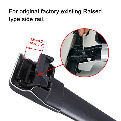 image for Autekcomma Max Loading 260lb Heavy Duty Lockable Roof Rack Cross Bars 