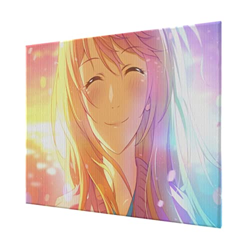 四月は君の嘘 (8) 装飾用絵画 フレーム無し絵画 リビングの装飾用絵画 部屋飾り 壁の絵 壁掛け ソファの背景絵画 壁掛け アートポスター モダン 新築飾り 寝室の装飾風景 寝室 結婚祝い プレゼント50x60cm (フレームレス)