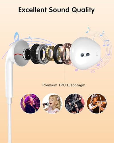 Image of Apple MFi Certified 2Pack USB C Headphones, Wired Earphone for iPhone 17 16