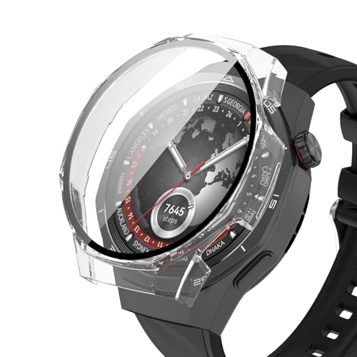 Image of For Huawei Watch GT 5 Pro 1.8 inches (46 mm) Protective Case, Lightweight, PC + Tempered Glass Cover, 9H Hardness, Easy Installation, All-in-One Protection, Scratch Resistant, Shock Resistant