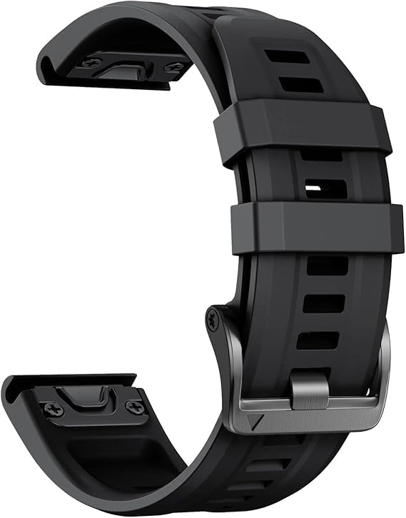Pulsera compatible con Garmin Fenix 7/6/5/7 Pro/6 Pro/5 Plus/8 47mm, pulsera Quickfit 22mm para Garmin Forerunner 945/955/965/970/E 45mm/Approach S60/S62/S70 47mm(negro)