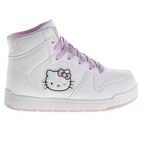 Sanrio Hello Kitty High Top Sneakers for Girls - Kids Sneaker Ankle Hightops Lightweight Breathable Fashion Shoes (Sizes: 11-13 Little Kid / 1-4 Big Kid)2