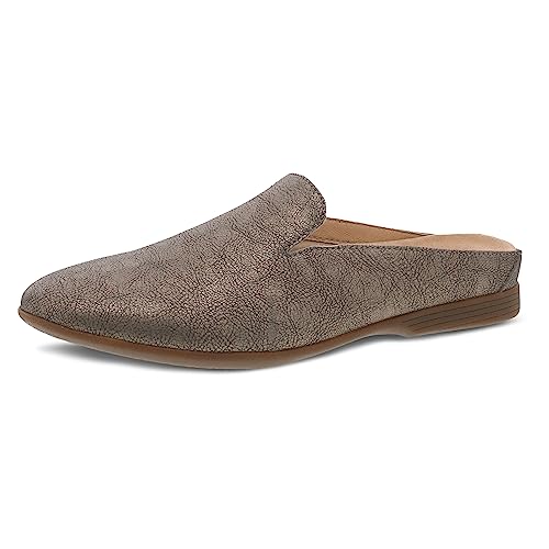 Image of Dansko Lexie Slip-On Mules for Women - Comfortable Flat Shoes with Arch Support - Versatile Casual to Dressy Footwear - Lightweight Rubber Outsole