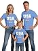 Qskall Family Matching USA Shirts Boys Girls American Flag T-Shirt Womens Mens 4th of July