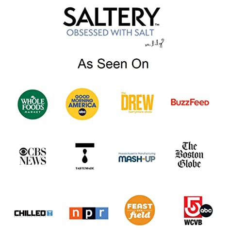 Saltery - Sea Salt Flakes, Sourced & Handcrafted In Massachusetts, All Natural With No Additives, Ideal For Cooking, Baking, Seasoning & More (Salt+Pepper) #TOP5