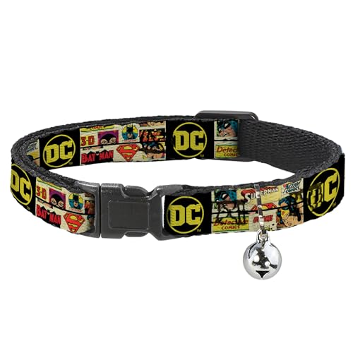 Collier pour chat DC Comics avec clochette de sécurité et clip réglable - 2