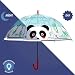 Paraguas Transparente Panda Niño Niña - Paraguas Infantil Cupula Burbuja Reflectante Oso...