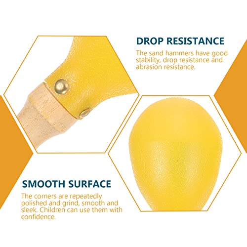 ERINGOGO 10Pcs Maracas Instrumento de Percuss?o de Madeira para Adultos/Crian?as Shakers Instrumento