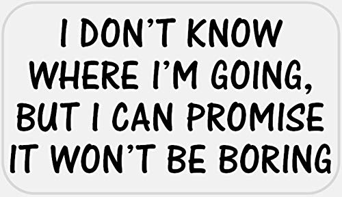 I Don't Know Where I'm Going - 250 Stickers Pack 2.25 x 1.25 inches - Quote