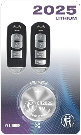 Amazon.com: CR2025 2025 REMOTE KEY FOB BATTERY OEM 2009-2020 ...