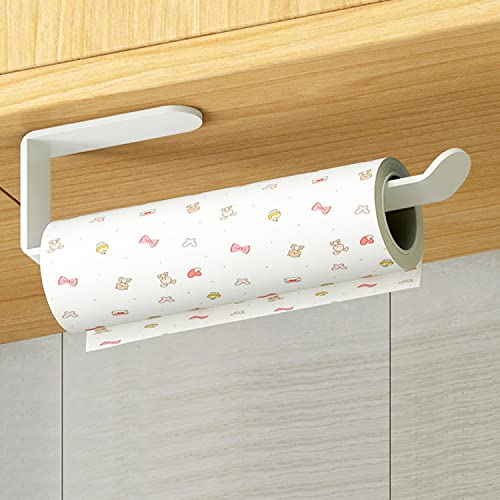 AYGCI Porte Essuie Tout en Aluminium sous l'armoire Auto-adhésif Porte Sopalin sans Percage Porte Rouleau pour Cuisine Toilettes Bains Cover