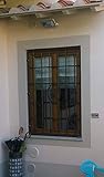 inferriate ferro battuto catalogo Struttura Apribile: Dimensioni Standard Doppia Anta cm 90 x 130 circa: Euro 960,00 + iva Zincatura Facoltativa: Euro 50,00 + iva Le realizzazioni con Arco prevedono un sovrapprezzo da quantificare