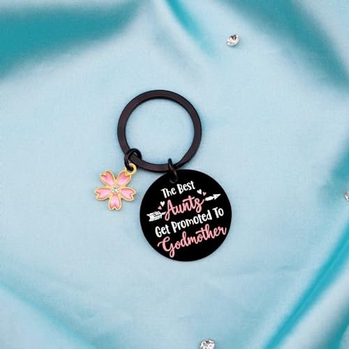 Aisity Godmother Gift Keychain for Godparents Women Men,Godparents Proposal Gift Ideas-Will You Be My Godmother Godfather