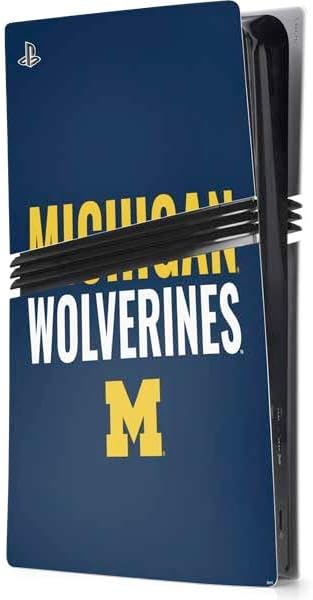 Skinit Decal Gaming Skin Compatible with PS5 Pro Console - Officially Licensed University of Michigan Ann Arbor Est 1817 Design