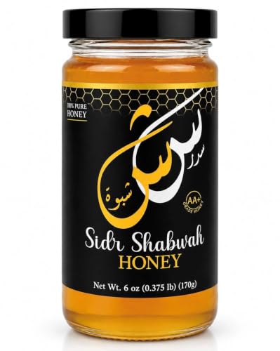 Authentic Yemeni Sidr Honey | Royal Honey AA+ grade | 100% Pure, Raw, Unpasteurized, Unfiltered & Unheated Yemeni Sidr honey | Gluten Free Non GMO | (6oz/170g)