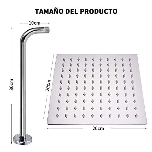 Opiniones de Regadera cuadrada Top 10. 2 Imagen adicional