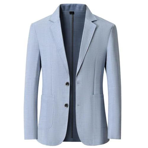Men's Four-Season Light Long-Sleeved Jacket Single-Breasted Daily Business Casual Blazer2