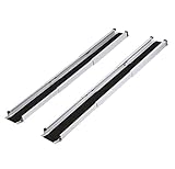 Rampas Telescópicas Largas de aluminio, Antideslizante, Portátil para Sillas de Ruedas, Scooters, para Motos, Bicicletas Rampa de Carril 74.5-151cm