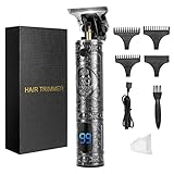 ZITFRI Maquina Cortar Pelo Profesional Recortadora Electrica Barba Impermeable Maquinilla Cortar Pelo Profesional con Pantalla LCD, Trimmer Profesional con Precisión, Trimer Barba, Maquina Corte Pelo
