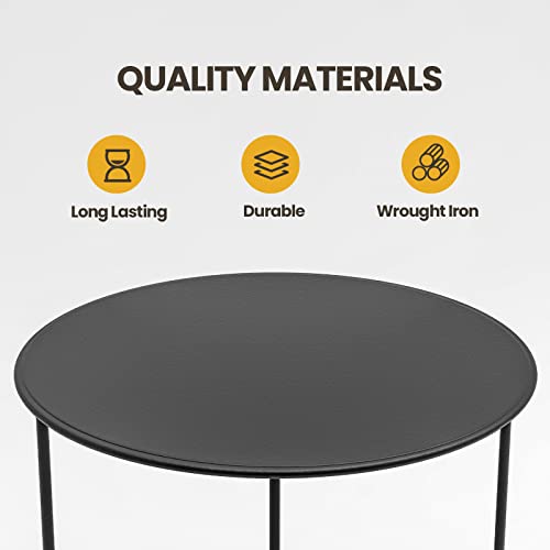 Silintion Metal Small Plant Stand 4 Pack For Heavy Plant Pots Multiple Height Stool Display Stand Round Decorative Flower Shelf Bonsai Rack Garden Plant Pot Riser Holder Stand #TOP4