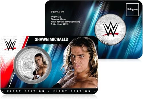 FANTASY CLUB Shawn Michaels WWE Official Collectible Coin 32mm Tribute to the Heart - Limited Edition for Fans & Collectors - Image 3