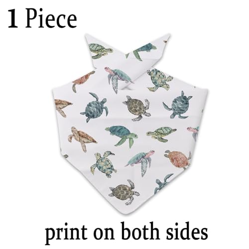 Bandana pour chien tortue de mer écharpe été chiot et cadeau vie océan