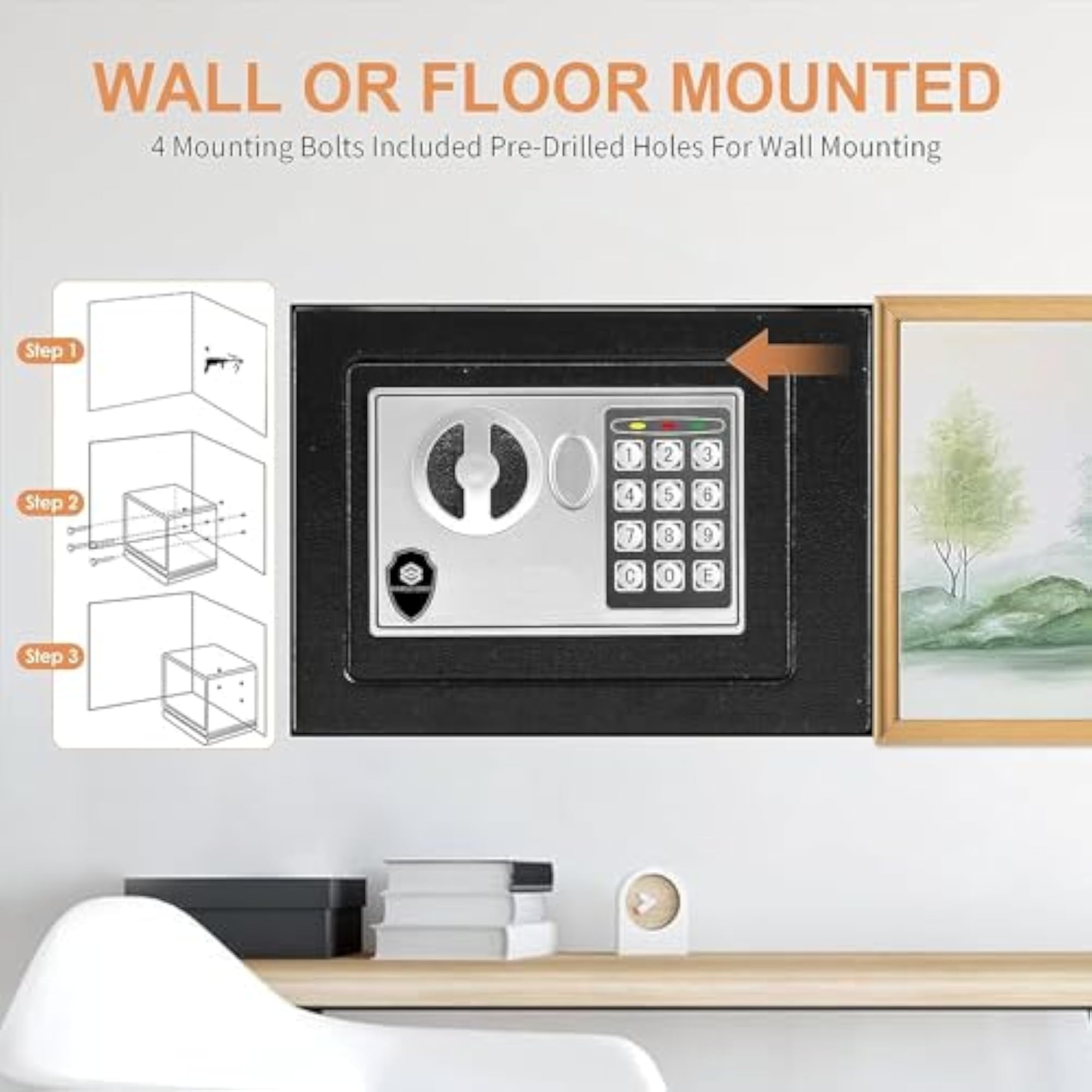 Digital Safe with Electronic Keypad, 06 Litres