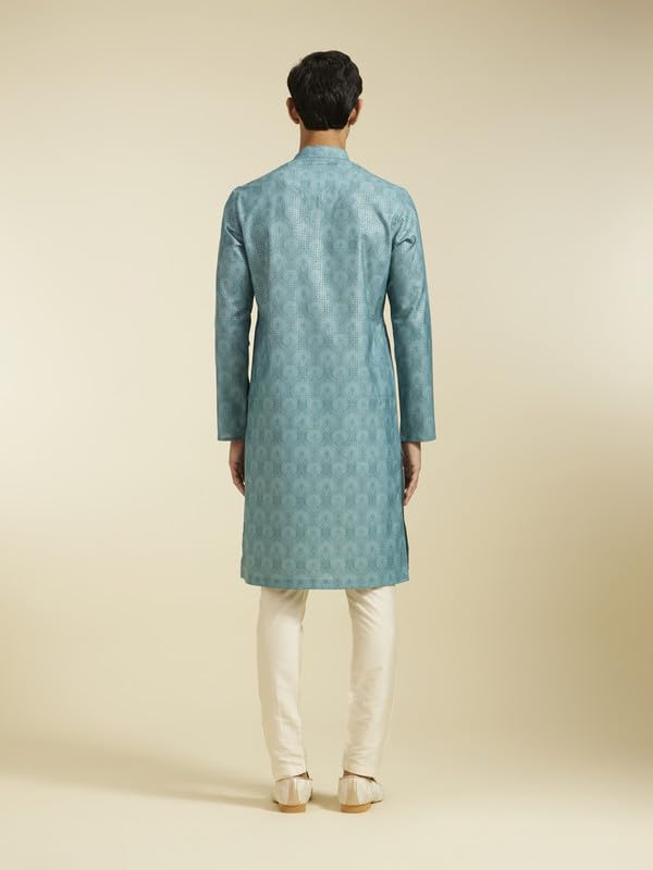 Image of DIWAS BY MANYAVAR Men's Cotton Blend Printed Kurta (1pc)