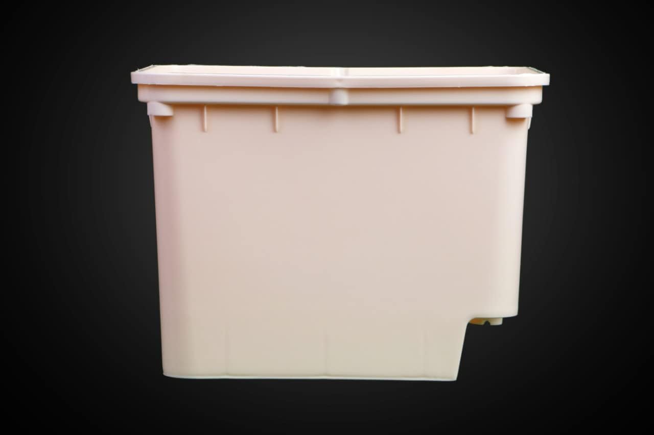 URBAN FARMURBAN FARM™ Hydroponic Dutch/Bato Bucket with Siphon Elbow and Lid- 5 Set (Beige)