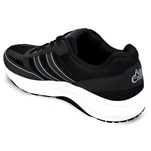 Image of Allen Cooper Training,Road Running,Cricket,Gym,Sports Comfortable Extra Max Cusion with Memory Foam Insole Running Shoes for Men(0624|Black /Grey-Sizes 6,7,8,9,10)